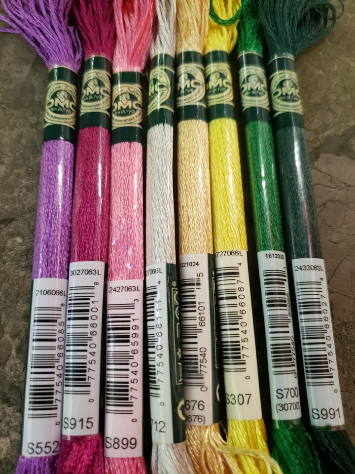 DMC Mouline Satin Floss - Set of 8 - Brand New Set O - Image 1 of 1