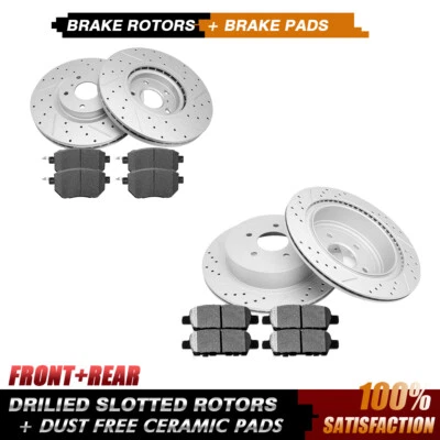 Front Rear Brake Rotors & Ceramic Pads for 2005 -2011  2012 Nissan Murano - Image 1 of 4