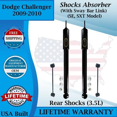 Amortiguadores traseros Monroe OEM con barra estabilizadora para Dodge Challenger 2009-2010 garantía de por vida Foto 1 de 4