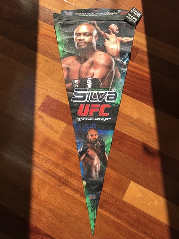Anderson Silva WinCraft MMA 17X40 Felt Pennant NEW UFC NWT Cover