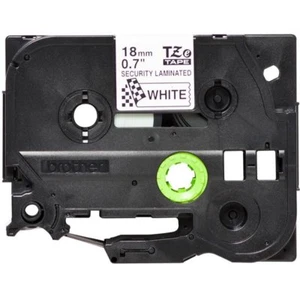 Brother TZE-SE4 P-Touch schwarz auf security weiss 18mm, Original Schriftband - Bild 1 von 3