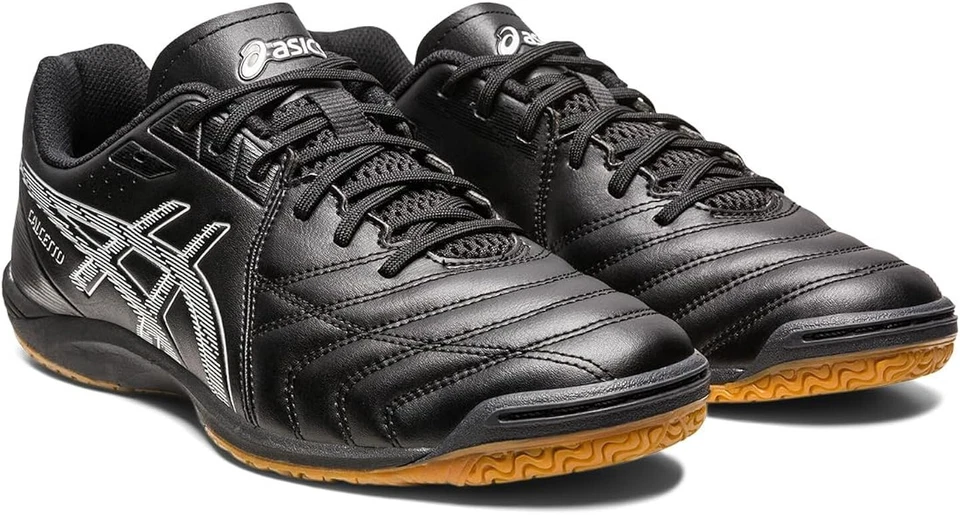 ASICS Soccer Indoor Futsal Shoes CALCETTO WD 9 WIDE 1113A037 Black US6(24.5cm)