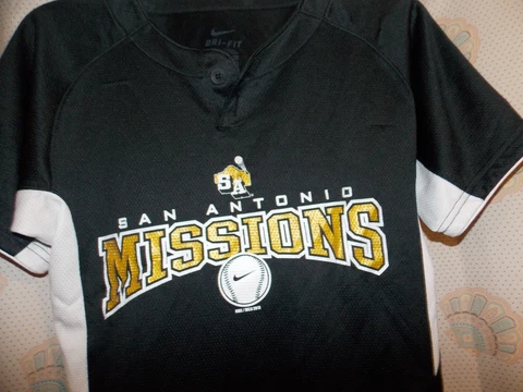 San Antonio Missions Black Nike Jersey, Kids/child size Large (snags) Cover