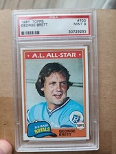 1981 Topps George Brett Baseball Card #700 PSA 9 Mint