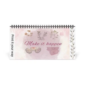 Floral Desktop Calendar - Aesthetic and Gentle Home Office Decor, Monthly - Picture 1 of 4
