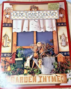 Olde Thyme Folk Art Tole Paint Pattern Instruction book acrylic Teresa Gregory - Picture 1 of 7