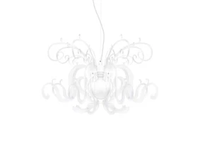 Lampadario a Sospensione iPLEX - Gorgon in plexiglass PMMA bisabbiato Bianco - Imagen 1 de 3