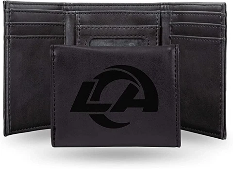 LOS ANGELES RAMS----- BLACK LEATHER WALLET Cover