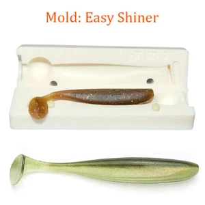 Mold Easy Shiner Soft Plastic Fishing Lure Bait Making 3" - 4" - Picture 1 of 4