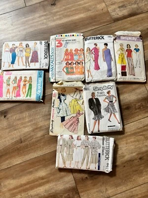 Vintage Sewing Patterns 1970, 80’s, Misses Bundle Lot 7 - Image 1 of 4
