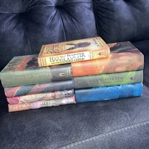 Harry Potter Complete Hardcover Set Books 1-7 +extra First American Edition - Imagen 1 de 14