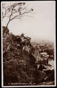 Great Malvern From Beacon Hill Worcestershire RP J. Salmon Postcard - Picture 1 of 2