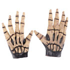 Geisterhafte Halloween-Handschuhe - gruseliges Skelett-Design - Knochenbekleidung