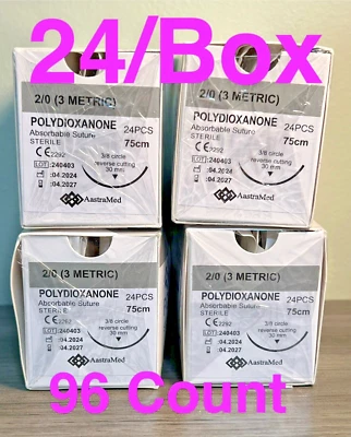 Sutura quirúrgica veterinaria dental 2/0 DOP PDS 96 unidades (4 cajas) Foto 1 de 4