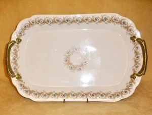 Limoges T&V Tressemann & Vogt France Blue, Beige, Gold on White Platter ca. 1895 - Picture 1 of 8