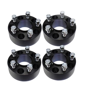 4QTY 1.5" inch Black Wheel Spacers 5x4.5 Hubcentric 1/2 - RH Jeep Wrangler TJ - Picture 1 of 3