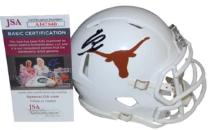 BIJAN ROBINSON signed (TEXAS LONNGHORNS) mini football helmet JSA COA AJ47840 - Picture 1 of 1