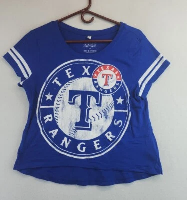 Vintage 2013 Texas Rangers MLB Glitter Logo Girls Youth Juniors T-Shirt Size 20 - Image 1 of 4