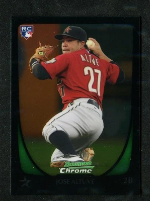 2011 年 Bowman Chrome 选秀 #11 Jose Altuve RC 休斯顿太空人队 — 第 1/2 张图片