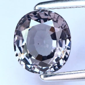 Spinello Certificato ICA 100% Naturale 3,19Ct VS Grigio Viola Viola Taglio Ovale - Foto 1 di 8