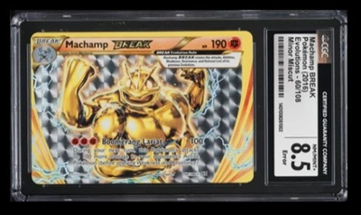 2016 Pokemon Evolutions Machamp BREAK CGC 8.5 English #60 Miscut (MC) Error - Image 1 of 2