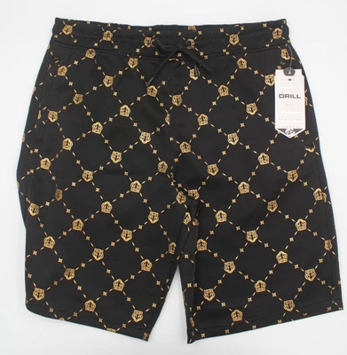 Шорты мужские NYC Drill Clothing Co черные и золотистые в тигровом стиле размер M средние - Изображение 1 из 4