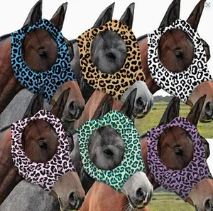 Fliegenmaske mit Ohrenschutz Nüsternschutz f. Warmblut Pferde Fliegenhaube NEU - Bild 1 von 45
