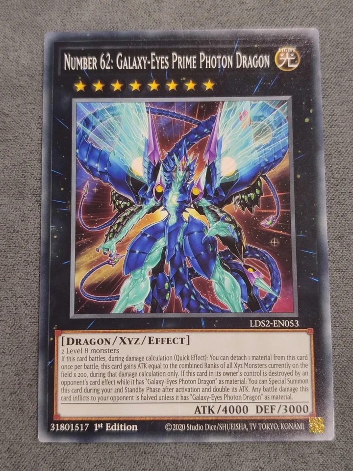 Yu-Gi-Oh Numero 62 Drago Fotonico Primordiale Occhi Galattici Inglese Lds2-en053 - Immagine 1 di 3