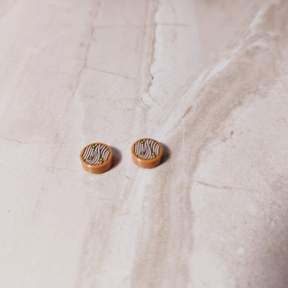 New LEGO Ramen Tiles Printed Noodles Onion Green Take out Food Chinese PHO YUM - Image 1 of 1