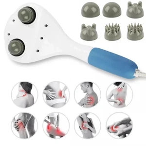 Masajeador de espalda de mano masajeador eléctrico de cuerpo completo de doble cabezal martillo de masaje - Imagen 1 de 10