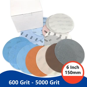 6 Inch 150mm FV Sanding Discs 600 Grit - 5000 Grit Orbital Sander Pads Sandpaper - Picture 1 of 6
