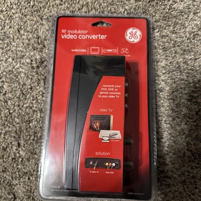 GE RF Modulator Video Converter 37631 Audio / Video TV DVD/DVR/Video Games - NEW - Image 1 of 4