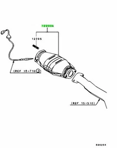 Genuine Catalytic Convertor For: Mitsubishi Lancer Evo 5 6 CP9A - Picture 1 of 1