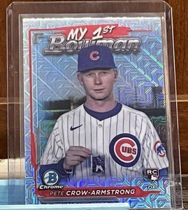 2024 Bowman Chrome - My 1st Bowman Pete Crow-Armstrong #M1B-14 Mojo refractor... - Imagen 1 de 2