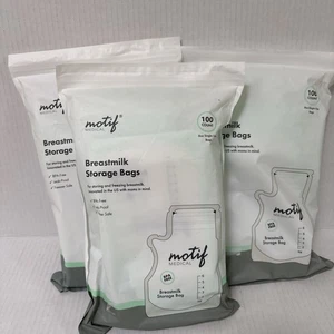 Lotto di 3 sacchetti di conservazione latte materno medico Motif 8 oz monouso 300 conteggi totali - Foto 1 di 6