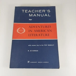 Teacher's Manual For Adventures in American Literature Ans Key, B. Jo Kinnick - Bild 1 von 12