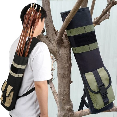 Archery Arrow Quiver Back Holder Pouch Shoulder Bag Target Recurve Bow Hunting - Image 1 of 4