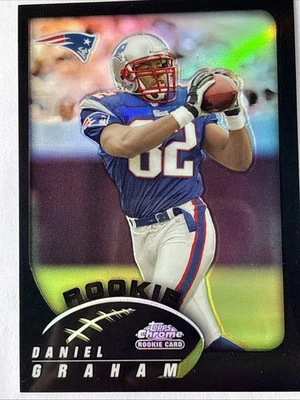 2002 Topps Chrome Black Refractor #194 Daniel Graham Rookie Patriots 96/100!!! - Image 1 of 2