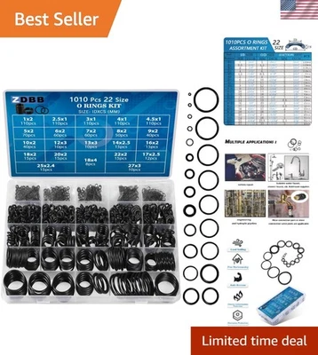 Juego de juntas tóricas universales - 1010 kits de calidad para reparaciones de automóviles y grifos Foto 1 de 4
