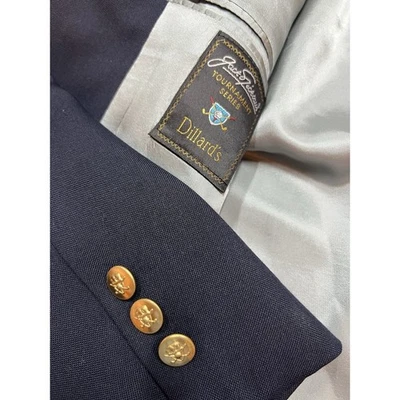 Jack Nicklaus Tournament Series Sport Coat Mens 48L Blue Golf Blazer Gold Button - Image 1 of 4