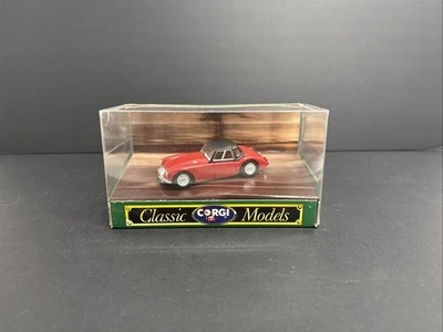 B42 1:43 CORGI TOYS D732 MGA MG A SOFT TOP CLOSED RED MIB #122 - Image 1 of 3