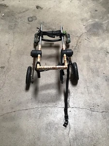 Walkin' Wheels Walkin' Pets Dog Adjustable Rear Leg Wheelchair Large Frame Camo - Picture 1 of 11