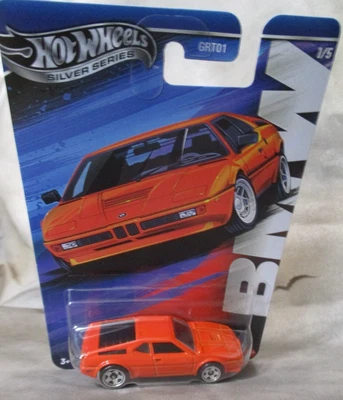Hot Wheels BMW Silver Series BMW M1 em laranja escala 1:64 fundido - Imagem 1 de 4