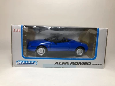 1/24 WELLY ALFA ROMEO SPIDER blu - Immagine 1 di 4