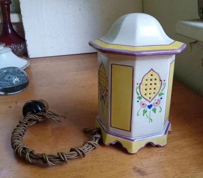 1920s RARE ORIGINAL FULPER POTTERY STANGL PAGODA TWO PC BOUDOIR PERFUME LAMP - Image 1 of 4