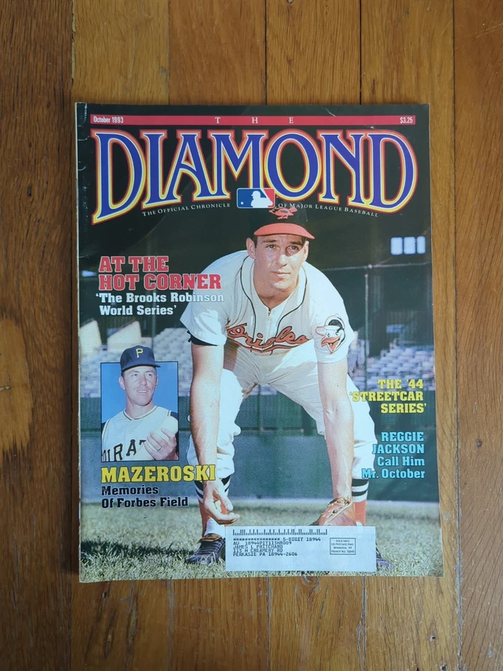 The Diamond October 1993 Magazine Program Brooks Robinson MLB Baseball - Image 1 of 1