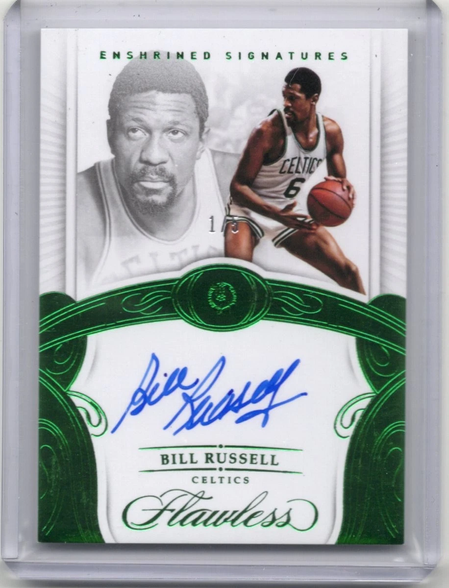 Panini Bill Russell Basketball Autographed Sports Trading Cards