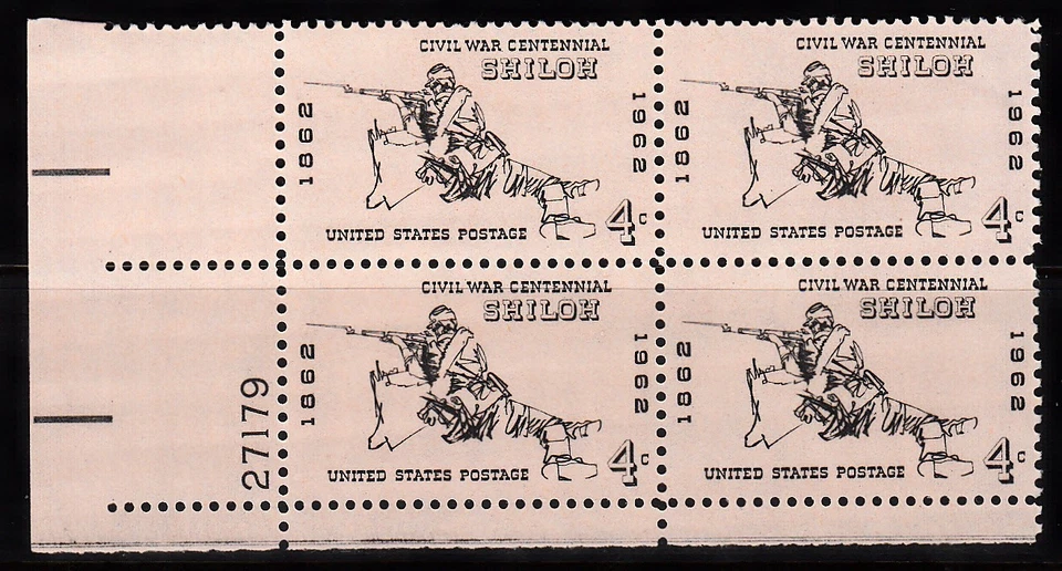 USA 1962 CIVIL WAR CENTENNIAL ISSUE PLATE BLOCK OF 4 SCOTT 1179 MNH - Image 1 of 1