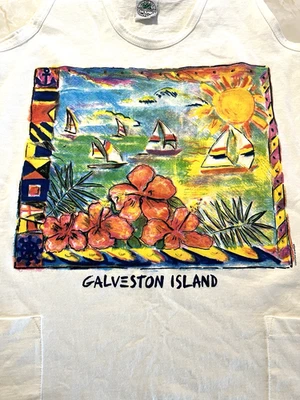 De colección Años 80 STANLEY MICHAELS Galveston Island VESTIDO TANQUE Camiseta Vestido BOLSILLOS EE. UU. Foto 1 de 4