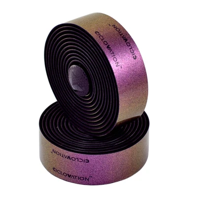 CICLOVATION Leather Touch Bar Tape Road Handlebar Tape , Aurora Purple - Image 1 of 4